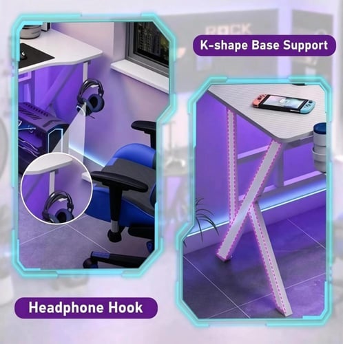 طاولة قيمنق بيضاء 120×60