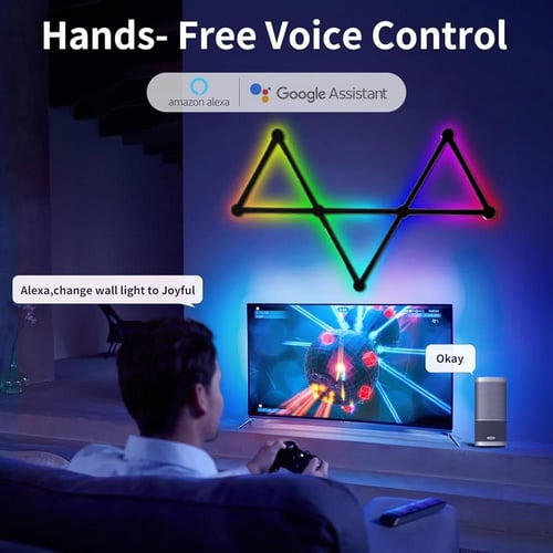 اضاءة نانو ليف 9 قطع أسود