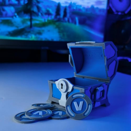 صندوق فورت نايت النادر + Vbucks