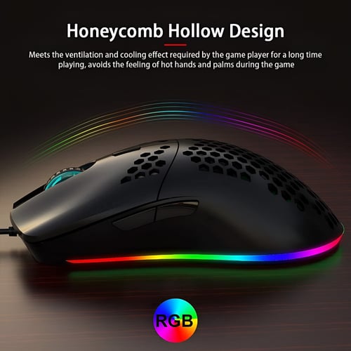 ماوس قيمنق RGB أسود
