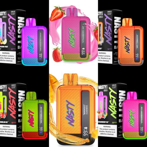 سحبة ناستي بار 8500 موشة 50 &20نيكوتين مع شاشة Nasty Bar 8500 DX8.5i Disposable Vapes