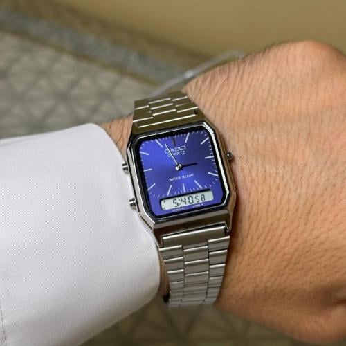 كاسيو دبل تايم ازرق