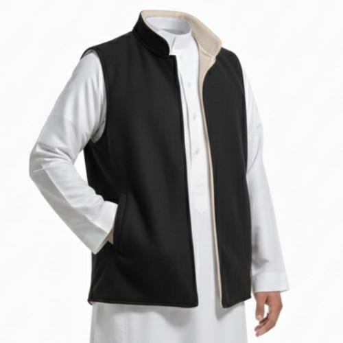 سديري دبل فيس ( اسود - بيج )