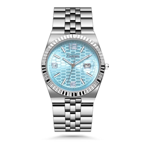 ساعة باللون الفضي ميناء سماوي كاتيرا