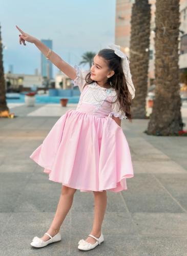 فستان موديل أوربي راقي للأطفال – تصميم ملكي فخم لل...