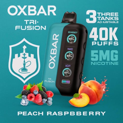 جهاز أوكس بار تراي فيوجن 40000 سحبة - OXBAR TRI-FU...