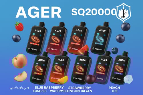 جهاز سحبة اجير 50 نيكوتين SQ20000 – AGER SQ20000 V...