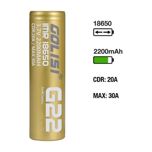 Golisi 18650 Batteries بطاريات الفيب