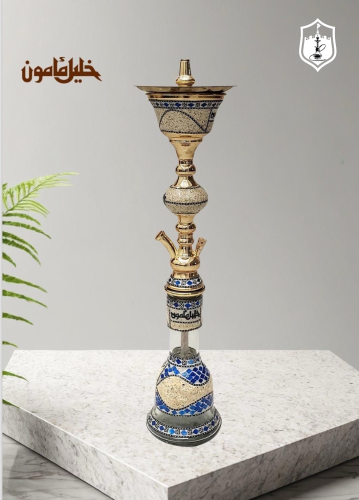 شيشة خليل مأمون فرعونية صدف ثلجية 80 سم مقاس 30– K...
