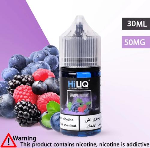 نكهة هاي لك عنب توت – HiLIQ Grape Berry Salt 30ML