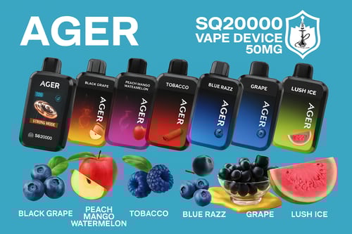 جهاز سحبة اجير 50 نيكوتين SQ20000 – AGER SQ20000 V...