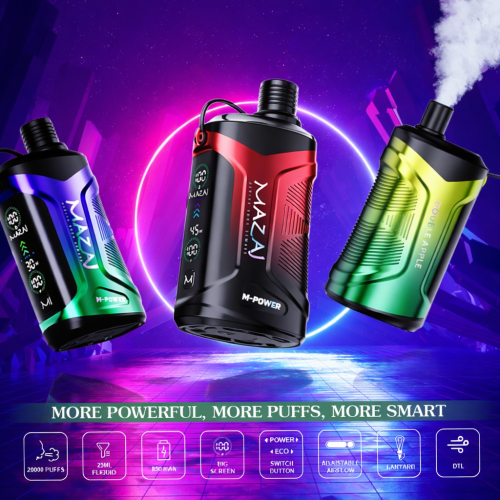 سحبة شيشة مزاج M-Pawer 20000 موش – Mazaj M-Pawer 6...