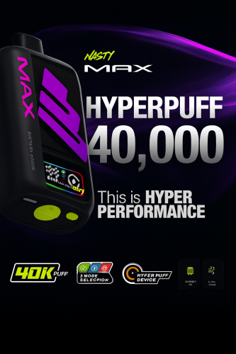 جهاز سحبة ناستي ماكس ألترا 40 ألف سحبة 50 نيكوتين...