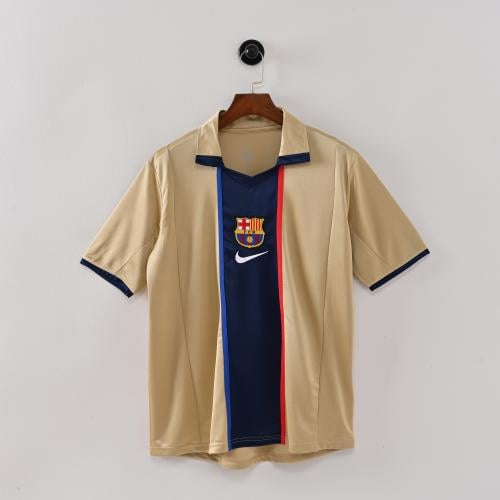 تيشيرت برشلونة كلاسيك الاحتياطي 2001/2002 (الذهبي الملكي) – ريترو ريفالدو وكلايفرت