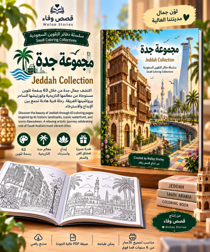 مجموعة جدة | 63 رسمة تلوين مستوحاة من عروس البحر ا...