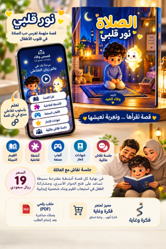 الصلاة نور قلبي | قصة أطفال رقمية تفاعلية