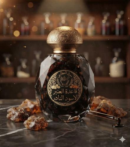 قاعدة دهن العنبر الأسود الخام