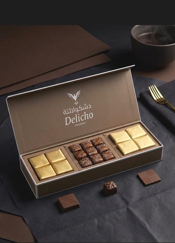Delicous chocolate box wrapped