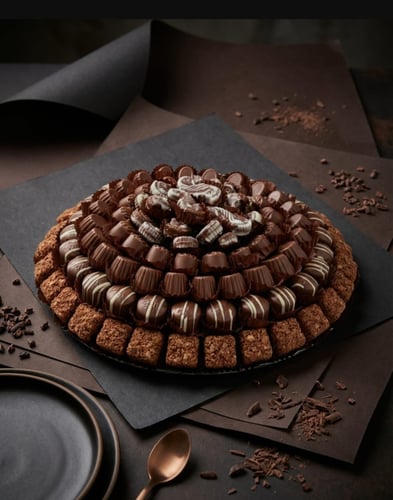 Assorted uncovered chocolates (nuts, hazelnuts, ca...