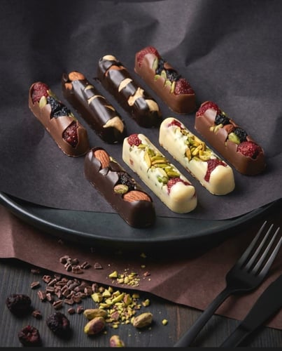 Chocolate with nuts and dried fruits