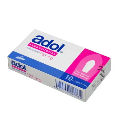 ADOL 125 MG 10 SUPP