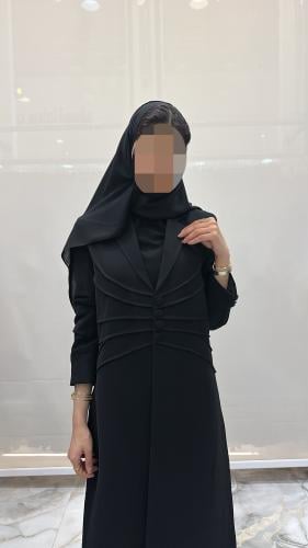 بليزر قمر بقماش رموش الون الأسود