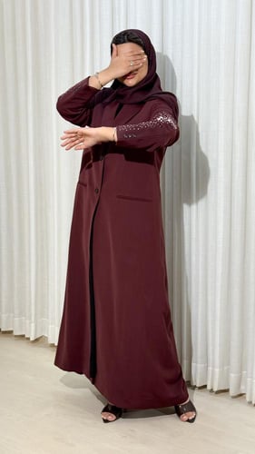 بليزر غاليه لون عنابي