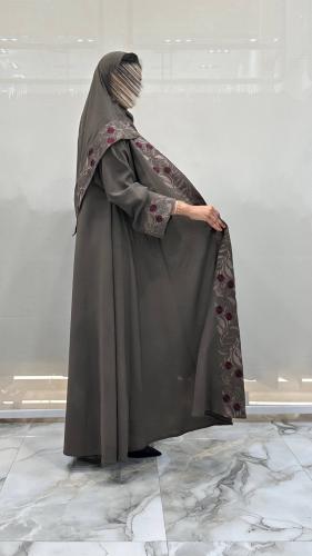 عباية غنى دبل كلوش تطريز