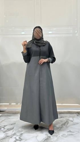 بليزر ورود كلوش بقماش واقف ماكس اللون الرمادي