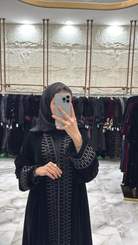 عباية ريم 2 مخمل دبل كلوش
