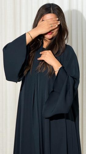 عبايه دبل كلوش نواعم الون التركواز