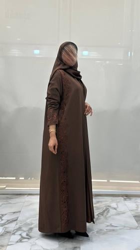 بليزر دنيا بقماش لنن تطريز تخريم