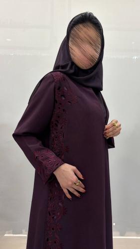 بليزر دنيا بقماش لنن تطريز تخريم