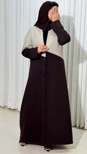 بليزر حنان الون البيج مع البني