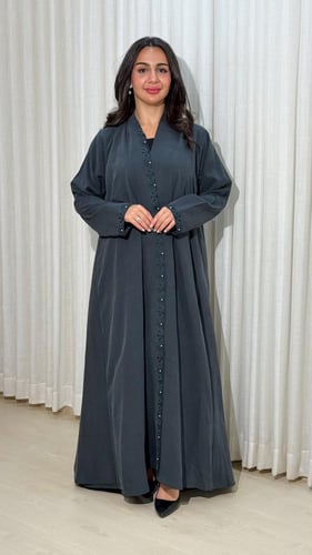 عباية اسراء لون تركواز غامق