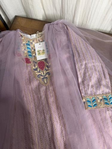 جلابية بنفسج خطوط .