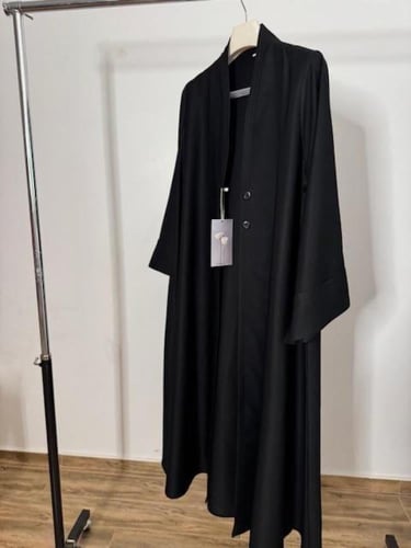 عباية سوداء كلوش أنيقه | تسليم فوري