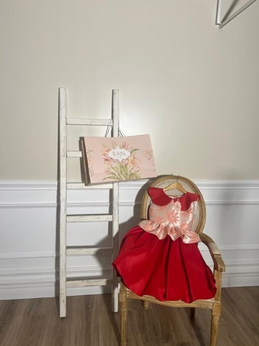 فستان الورد من كولكشن العيد .