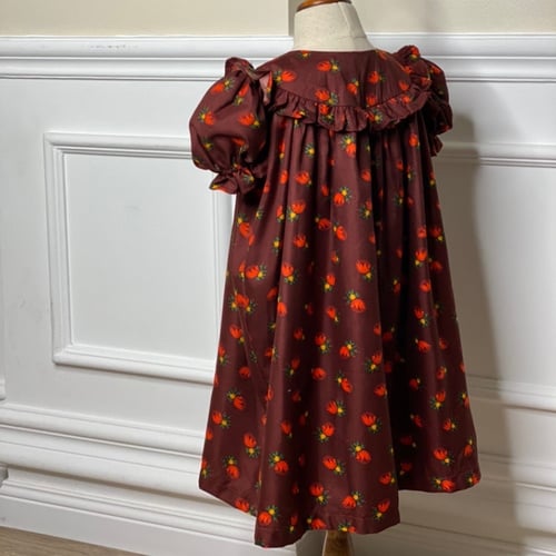 فستان شالكي عنابي كلوش من كولكشن شهر رمضان المبارك...