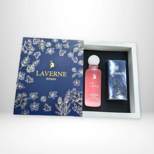 بكج عطر فاخر بديل لافيرن وردي +كحلي