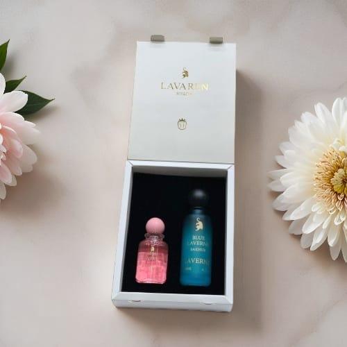 بكج عطر فاخر بديل لافيرن وردي وازرق