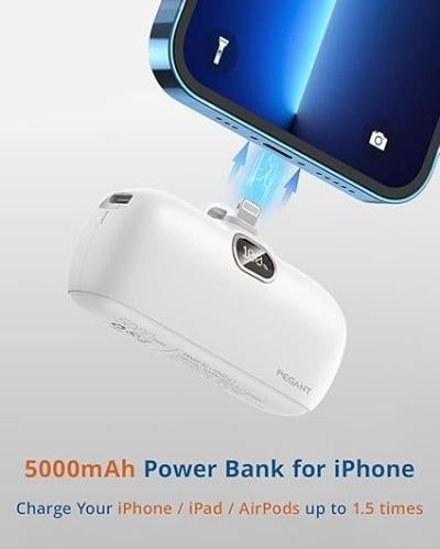 باور بانك صغير بيجانت 5000mAh مع شحن سريع 18 واط P...