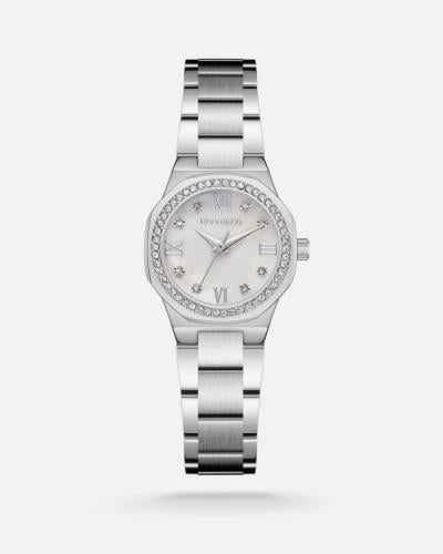 ساعة اليفي نسائية فضي