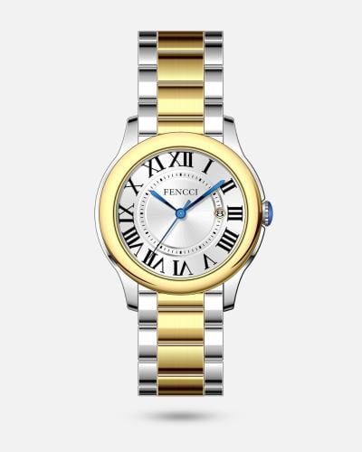 ساعة نسائية فينسي ذهبية