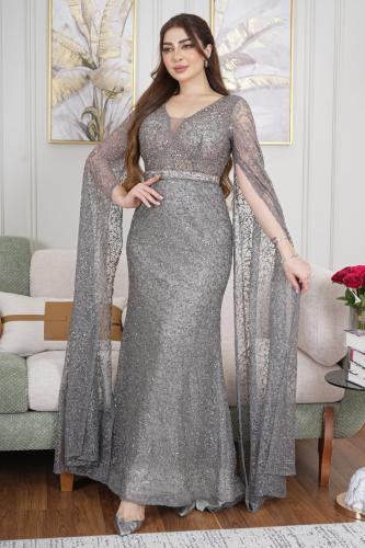 فستان سهرة تطريز راقي