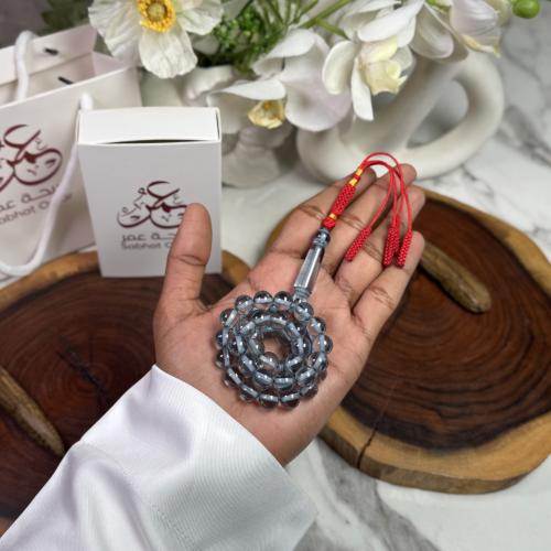 مسباح بكلايت بحري شفاف كركوشة