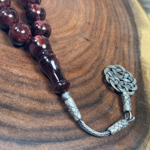 مسباح فاتوران كبدي مكحل طربزونة فضة