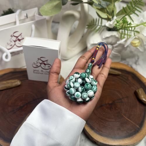 مسباح بكلايت اخضر مخلوط كركوشة