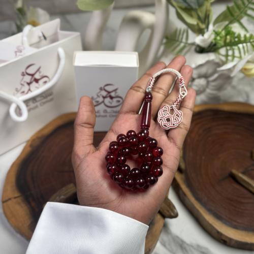 مسباح بكلايت كرزي شفاف طربزونة