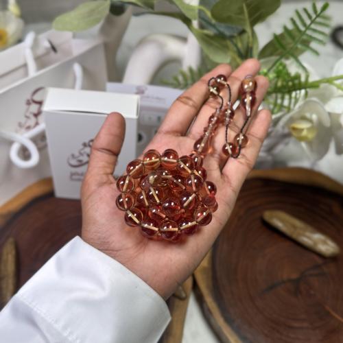 مسباح فاتوران عسلي شفاف تمليكة